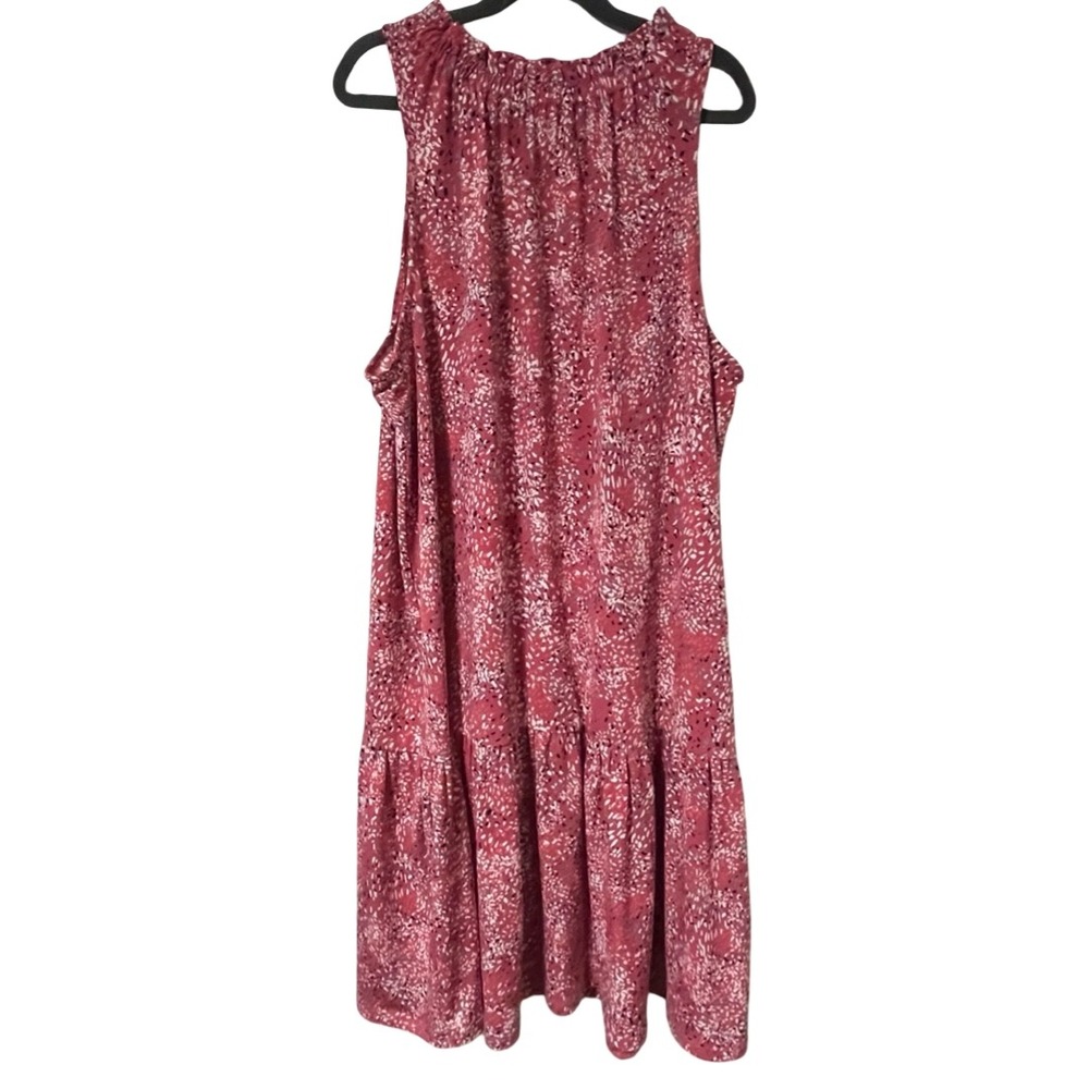 Banana Republic Womens Pebble Print Tiered Sleeveless Mini Dress Size Large